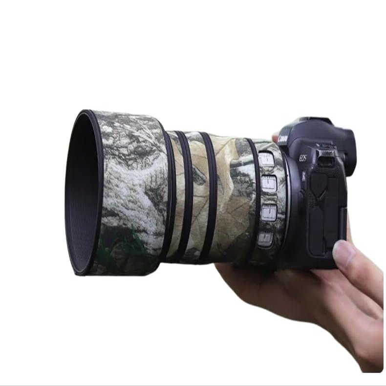 CHASING BIRDS Lens Camouflage Waterproof Coat for Canon RF 70-200mm F4 L is USM Rainproof Lens Protective Cover (Yellow Tree Camouflage)