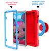 AKABEILA Compatible with Samsung Galaxy Tab A 8.4 T307 Tablet CaseRugged Kids Case with Stand Lightweight Shockproof Kids Friendly Tablet Cover Red+Blue view 3