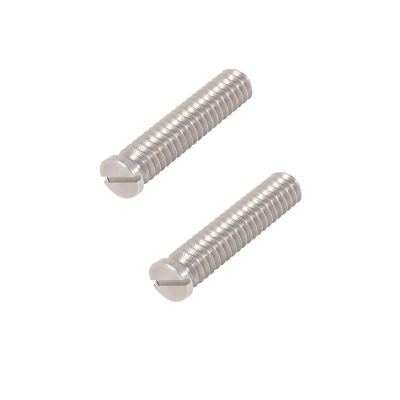 BGNing 1/4inch Camera Screws 2PCS Stainless Steel Flat Head Slot Bolt 1/4-20 * 28mm Compatible with SLR Photo Tripod Mount Adapter Tool Slotted Screw