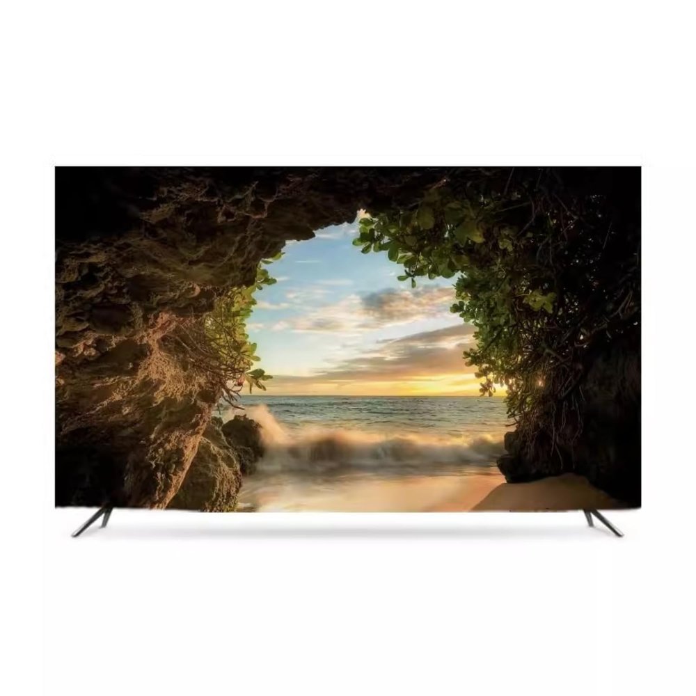 Universal 32-86in TV Protection Cover, Sunset Over the Sea TV Screen Protector European Artwork Dustproof TV Dust Cover for LCD LED Plasma Hanging TV