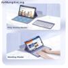 AnMengXinLing Keyboard Case for iPad 11 inch 2025(A16)/iPad 10th Generation 2022 with Pencil Holder, Cute Candy Color Round Key Detachable Keyboard for Women Girly, Yellow view 4