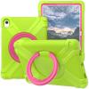 AKABEILA Compatible with Apple iPad 10 2022 10.9 inch Tablet CaseRugged Kids Case with Stand Lightweight Shockproof Kids Friendly Tablet Cover Grass Green+Rose Red view 1
