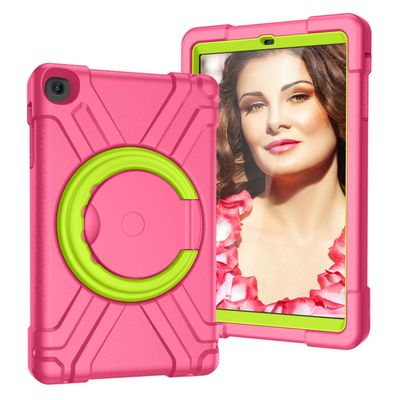 AKABEILA Compatible with Samsung Galaxy Tab A 10.1 T510/T515 10.1 inch Tablet CaseRugged Kids Case with Stand Lightweight Shockproof Kids Friendly Tablet Cover Rose Red+Grass Green