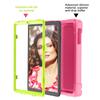 AKABEILA Compatible with Samsung Galaxy Tab A 10.1 T510/T515 10.1 inch Tablet CaseRugged Kids Case with Stand Lightweight Shockproof Kids Friendly Tablet Cover Rose Red+Grass Green view 3