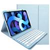 AnMengXinLing Keyboard Case for iPad 11 inch 2025(A16)/iPad 10th Generation 2022 with Pencil Holder, Cute Candy Color Round Key Detachable Keyboard for Women Girly, Blue view 1