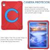 AKABEILA Compatible with Apple iPad 10 2022 10.9 inch Tablet CaseRugged Kids Case with Stand Lightweight Shockproof Kids Friendly Tablet Cover Red+Blue view 3