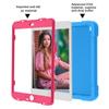 AKABEILA Compatible with Apple iPad 7/iPad 8/iPad 9 10.2 inch Tablet CaseRugged Kids Case with Stand Lightweight Shockproof Kids Friendly Tablet Cover Blue+Rose Red view 3