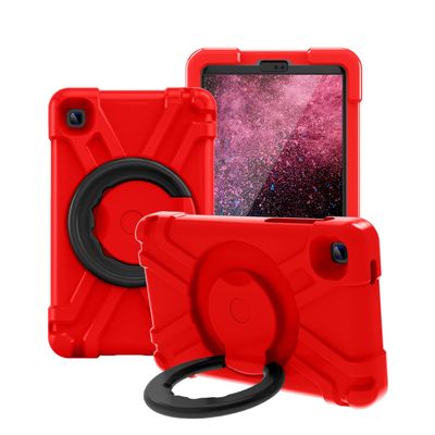 AKABEILA Compatible with Samsung Galaxy Tab A7 Lite T220/T225 Tablet CaseRugged Kids Case with Stand Lightweight Shockproof Kids Friendly Tablet Cover Red+Black