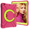 AKABEILA Compatible with Apple iPad 5 2017 9.7/iPad 6 2018 9.7 Tablet CaseRugged Kids Case with Stand Lightweight Shockproof Kids Friendly Tablet Cover Rose Red+Grass Green view 1