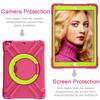 AKABEILA Compatible with Apple iPad 5 2017 9.7/iPad 6 2018 9.7 Tablet CaseRugged Kids Case with Stand Lightweight Shockproof Kids Friendly Tablet Cover Rose Red+Grass Green view 2