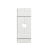 Seven Grays Designs Exterior Cottage Shutter Board and Batten Heart-Sold Individually (Width: 14.5, Height: 44.5) view 1