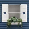 Exterior Cottage Shutter board and batten Heart-Sold Individually (Width: 11.5, Height: 52) view 2