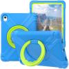 AKABEILA Compatible with Apple iPad Air 4 10.9/iPad Air 5 10.9 Tablet CaseRugged Kids Case with Stand Lightweight Shockproof Kids Friendly Tablet Cover Blue+Grass Green view 1