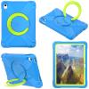 AKABEILA Compatible with Apple iPad Air 4 10.9/iPad Air 5 10.9 Tablet CaseRugged Kids Case with Stand Lightweight Shockproof Kids Friendly Tablet Cover Blue+Grass Green view 2