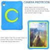 AKABEILA Compatible with Apple iPad Air 4 10.9/iPad Air 5 10.9 Tablet CaseRugged Kids Case with Stand Lightweight Shockproof Kids Friendly Tablet Cover Blue+Grass Green view 3