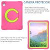 AKABEILA Compatible with Apple iPad Air 4 10.9/iPad Air 5 10.9 Tablet CaseRugged Kids Case with Stand Lightweight Shockproof Kids Friendly Tablet Cover Rose Red+Grass Green view 3