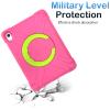 AKABEILA Compatible with Apple iPad Air 4 10.9/iPad Air 5 10.9 Tablet CaseRugged Kids Case with Stand Lightweight Shockproof Kids Friendly Tablet Cover Rose Red+Grass Green view 4