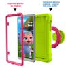 AKABEILA Compatible with Samsung Galaxy Tab A 8.4 T307 Tablet CaseRugged Kids Case with Stand Lightweight Shockproof Kids Friendly Tablet Cover Grass Green+Rose Red view 2