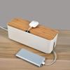 Cable Management Box with Lid Multifunctional Wire Storage Box Charger Power Cord Hidden Mobile Phone Computer Tablet Socket Cable Board Cable Manager(#2) view 2
