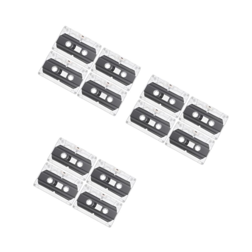 Angoily 12 Pcs DIY Voice Blessings Music Recordable Cassette Tapes for Recording