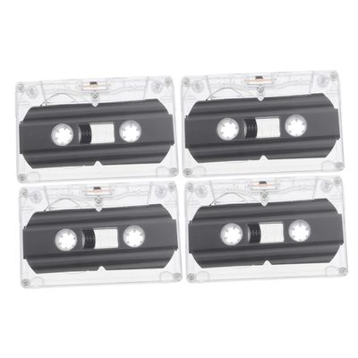 Angoily Blank Cassette Tapes for Recording 4pcs 30-Minute Audio Cassette Tapes for DIY Voice Messages Music and Teaching
