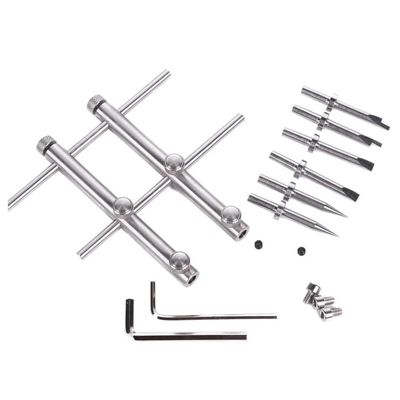 ZGYDNM Camera Lens Open Repair kit 10-100mm Lens Repair kit with 3 Heads 6 Screws 2 hex Wrenches for DSLR Cameras Optical