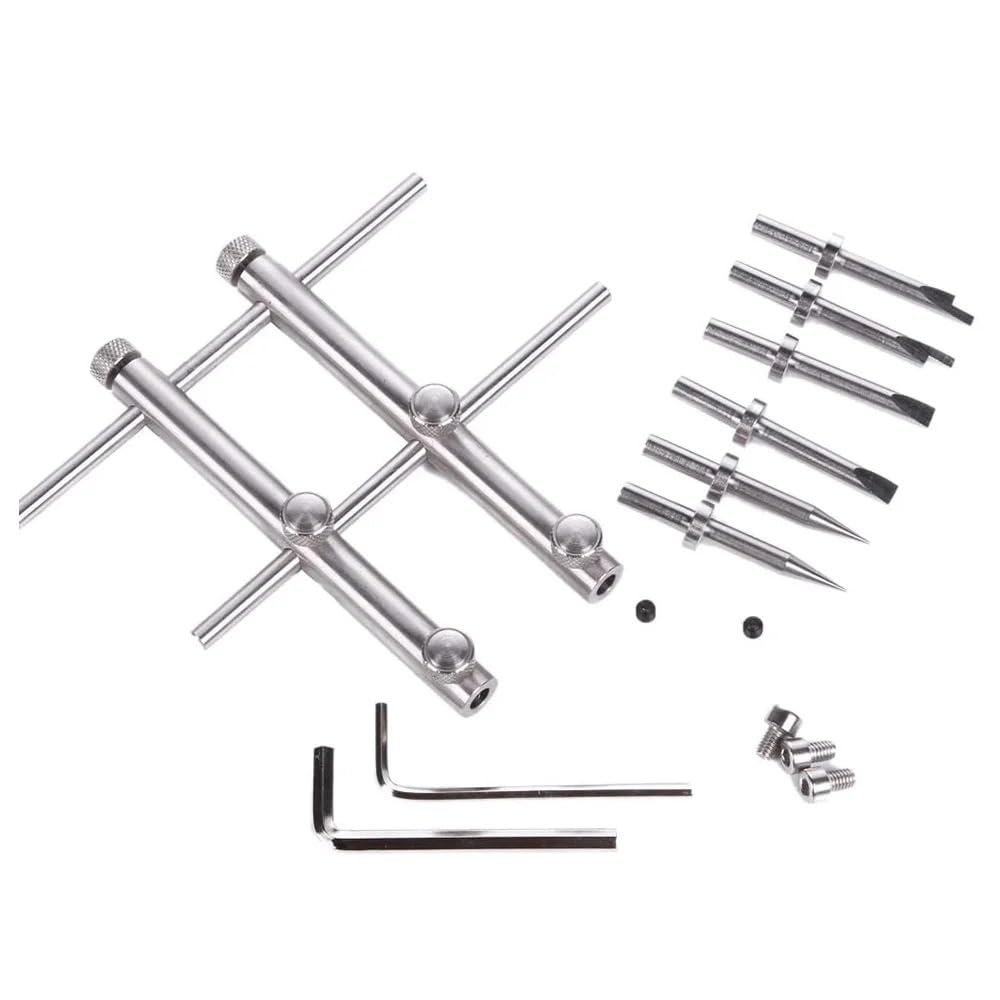 ZGYDNM Camera Lens Open Repair kit 10-100mm Lens Repair kit with 3 Heads 6 Screws 2 hex Wrenches for DSLR Cameras Optical
