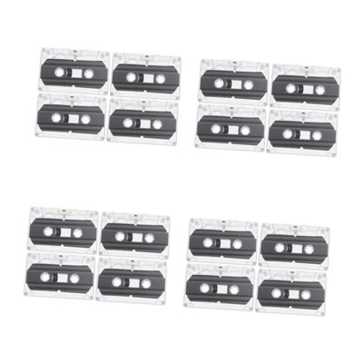 Angoily 16 Pcs Recordable Cassette Tapes 30-Minute Blank Cassette Tapes for Music Recording