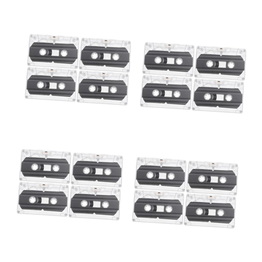 Angoily 16 Pcs Recordable Cassette Tapes 30-Minute Blank Cassette Tapes for Music Recording