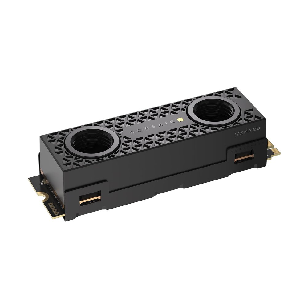 Corsair MP700 PRO Hydro X Series 4TB M.2 PCIe Gen5 x4 NVMe 2.0 SSD  M.2 2280  Up to 12,400MB/sec Sequential Read  High-Density TLC NAND  Pre-Installed Water Block  Black