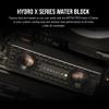 Corsair MP700 PRO Hydro X Series 4TB M.2 PCIe Gen5 x4 NVMe 2.0 SSD  M.2 2280  Up to 12,400MB/sec Sequential Read  High-Density TLC NAND  Pre-Installed Water Block  Black view 3