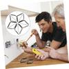 Angoily 2 Sets Cassette Repair Tool Wall Plate Junction Box Socket Adjustable 86mm Cassette Repairer Electrician Wrench Screw Support Rod Electrical Box Screws view 2