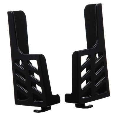 Angoily 2-in-1 Wall Mount Bracket for Smartphones Tablets Black Adhesive Screw Installation for Home Office