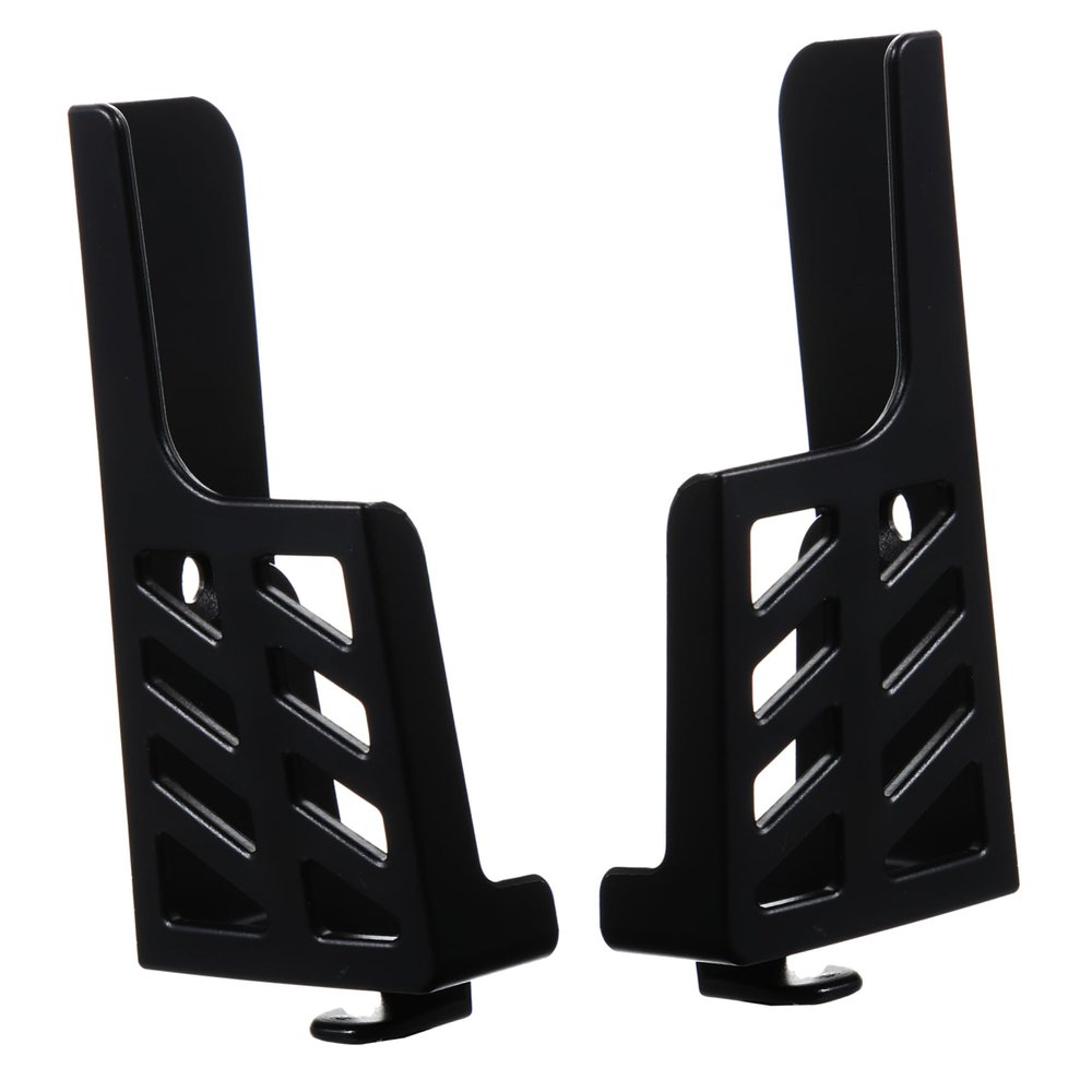 Angoily 2-in-1 Wall Mount Bracket for Smartphones Tablets Black Adhesive Screw Installation for Home Office