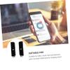 Angoily 2-in-1 Wall Mount Bracket for Smartphones Tablets Black Adhesive Screw Installation for Home Office view 3
