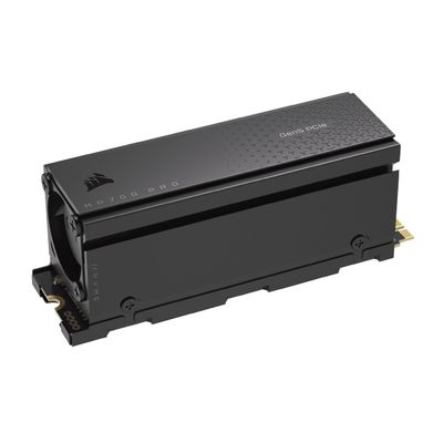 Corsair MP700 PRO with Air Cooler 4TB M.2 PCIe Gen5 x4 NVMe 2.0 SSD  M.2 2280  Up to 12,400MB/sec Sequential Read  High-Density TLC NAND  Black