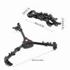 Estink Tripod Pulley Base, VX-600 Aluminium Alloy Foldable Tripod Dolly 3 Wheels Stand Pulley Base Universal Camera Tripod for Photo and Video Cameras Photography, Tripods for Cameras view 2