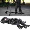 Estink Tripod Pulley Base, VX-600 Aluminium Alloy Foldable Tripod Dolly 3 Wheels Stand Pulley Base Universal Camera Tripod for Photo and Video Cameras Photography, Tripods for Cameras view 4