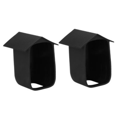DOITOOL 2pcs Weatherproof Security Camera Outdoor Protector Housing for High Strength Design Elegant Appearance Wide-Angle View Use