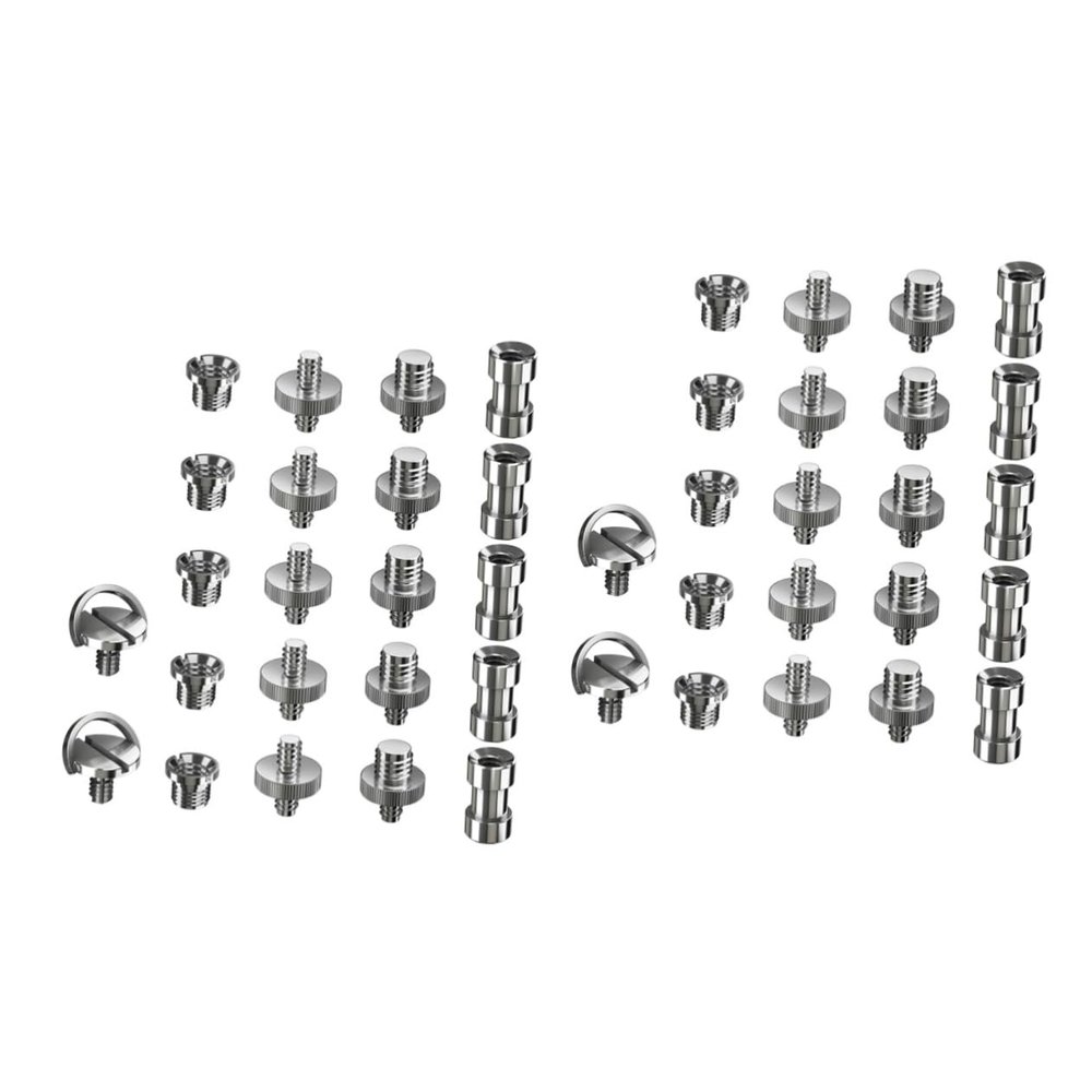 Angoily 44 Pcs Versatile Camera Mounting Solution 2X 1/4 D-Ring Screws 5X Reducer Screws 5X Double Head