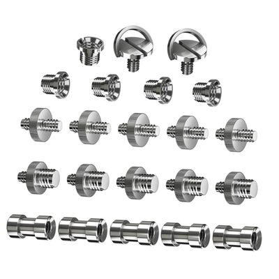 Angoily Light Stand Bracket Screw Thread Adapter Set 22pcs Multi-Function Camera Mounting Screws for 1/4'' to 3/8''