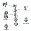 Angoily Light Stand Bracket Screw Thread Adapter Set 22pcs Multi-Function Camera Mounting Screws for 1/4'' to 3/8'' view 4