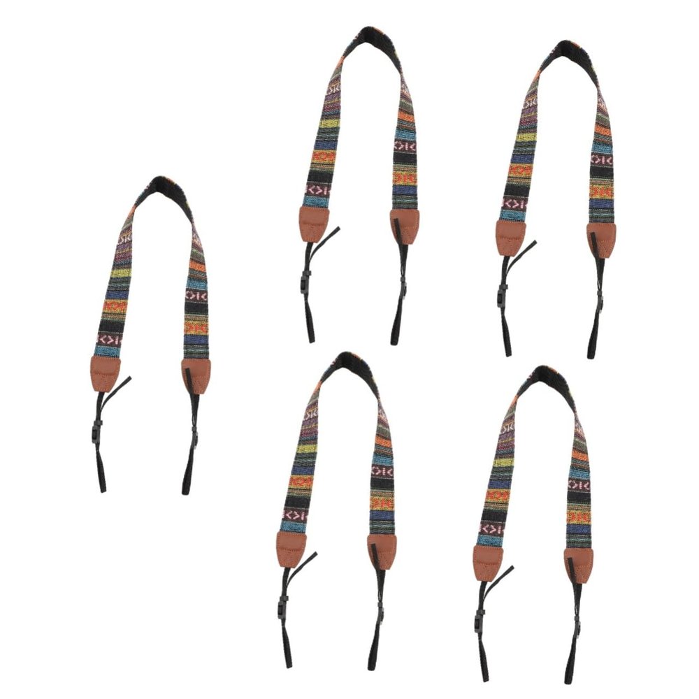 Angoily 2pcs Camera Strap Camera Crossbody Strap Camera Shoulder Belt Camera Shoulder Strap Double Layer, Assorted Colorx5pcs, 104x4cmx5pcs