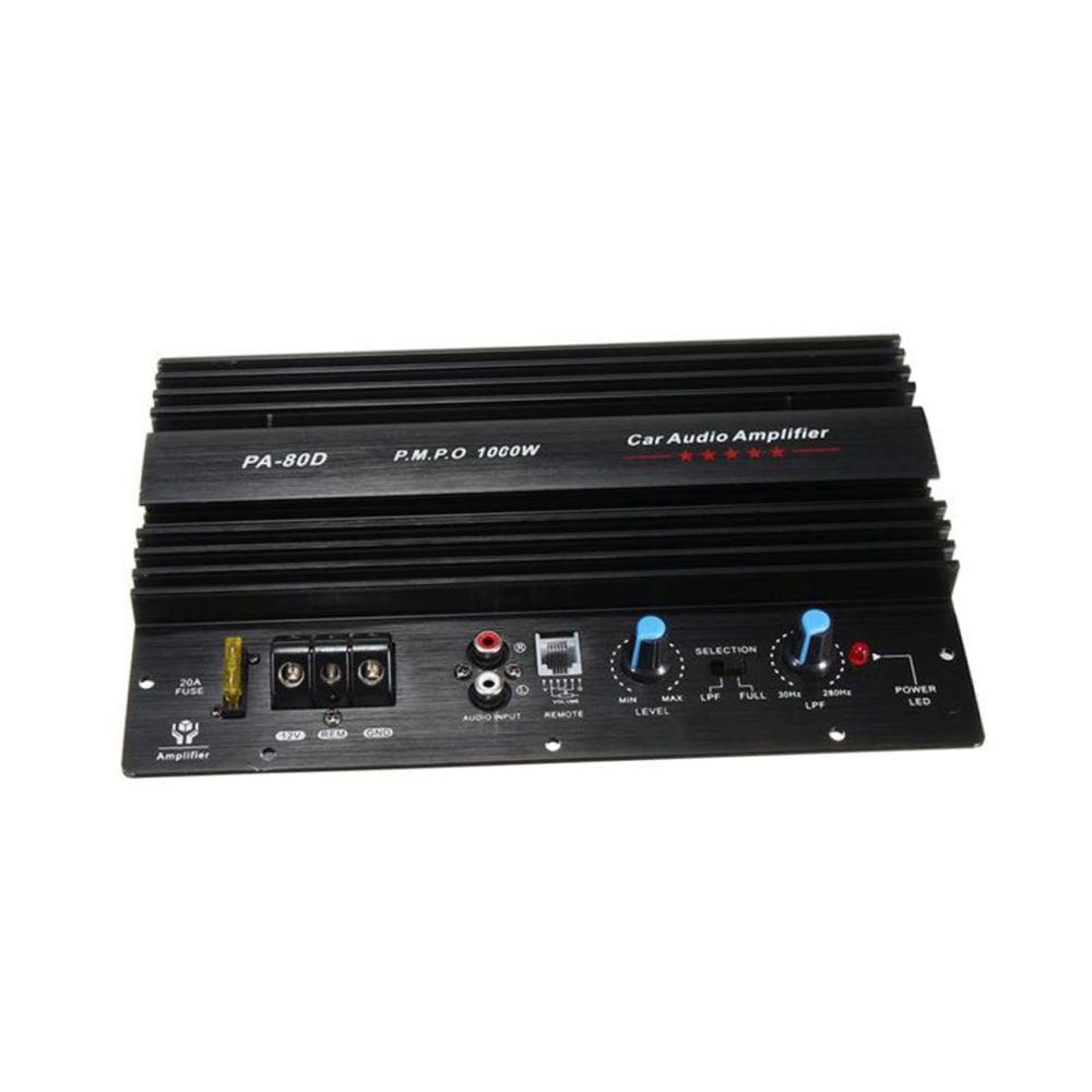 HEALEEP Stereo Audio Speaker Subwoofer Amp Package 12v 1000w Car Speaker Amplifier Inputs