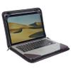 Broonel - Contour Series - Purple Heavy Duty Leather Protective Case - Compatible with Dell Chromebook 11 3100 11.6" Touchscreen 2 in 1 Chromebook view 3