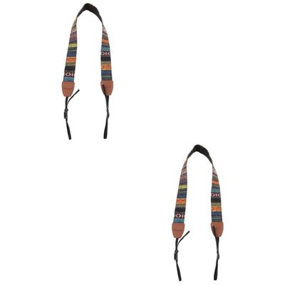 Angoily 2pcs Camera Strap Camera Crossbody Strap Camera Shoulder Belt Camera Shoulder Strap Double Layer, Assorted Colorx2pcs, 104x4cmx2pcs