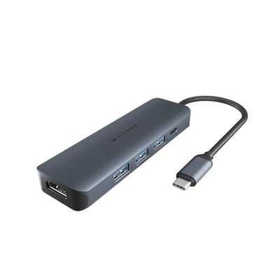 HyperDrive Next 6 Port USB Hub  USB C to HDMI 4K60Hz Display, 10Gbps Data Transfer, 100W Power Delivery Charging, 3X USB-A  Compatible w/MacBook Pro, MacBook Air, PC, and Chromebook