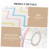 jojofuny Fabric Lamp Shade Cover for Table and Chandelier Elegant Decorative Light Shade for Bedroom Living Room Nursery Wave Design view 3