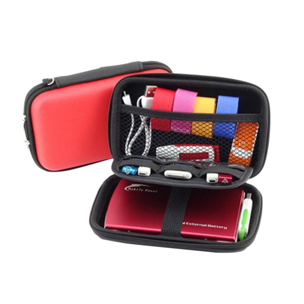 BUTIFULSIC Portable Electronics Accessory Organizer Waterproof Cable Organizer Pouch Padded Compartments