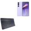BoxWave Keyboard Compatible with Meizu 21 - SlimKeys Bluetooth Keyboard, Portable Thin with Chiclet-Style Keys - Jet Black view 1